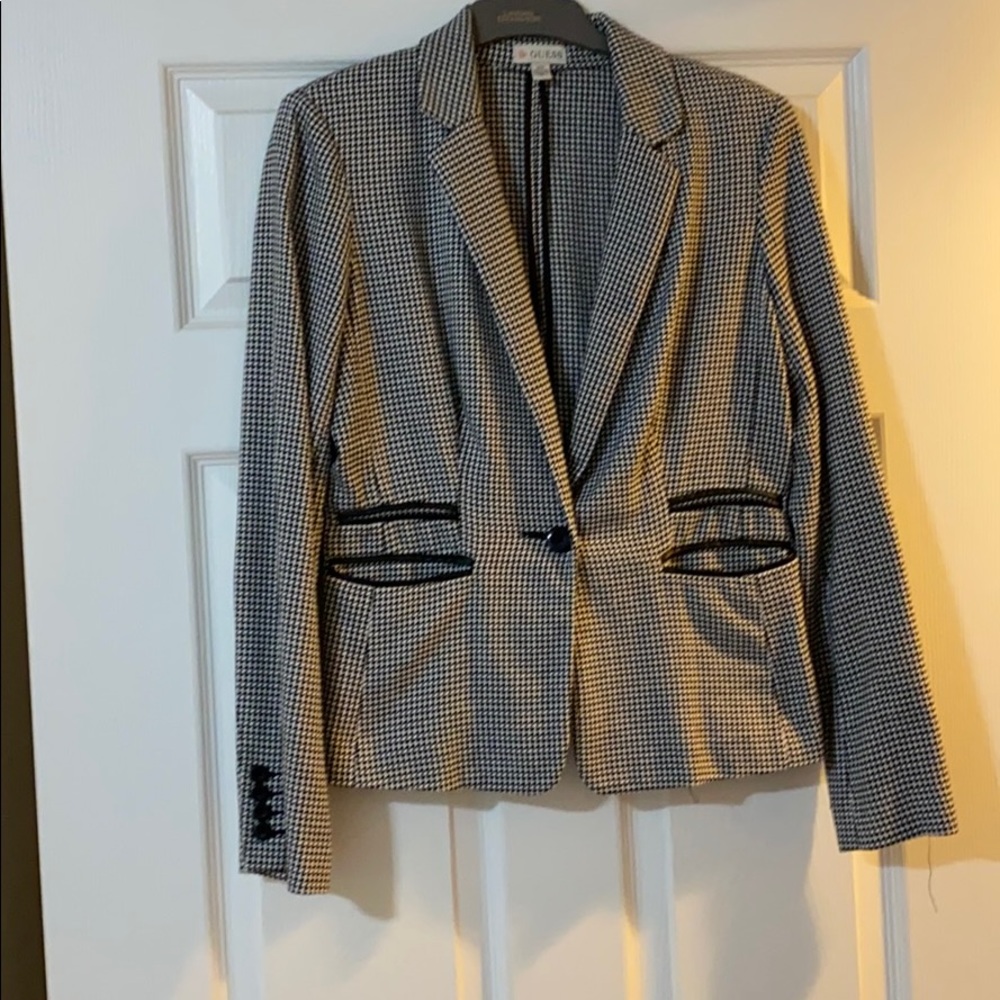 (Sold) Guess houndstooth blazer